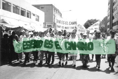 Jorge leading march for Jesus in Peru